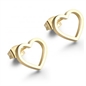 BRAND GIOIELLI GOOD FEELING ORECCHII CON CUORE VUOTO GRANDE A LOBO IN PVD ORO BRAND GIOIELLI GOOD FEELING ORECCHII CON CUORE VUOTO GRANDE A LOBO IN PVD ORO