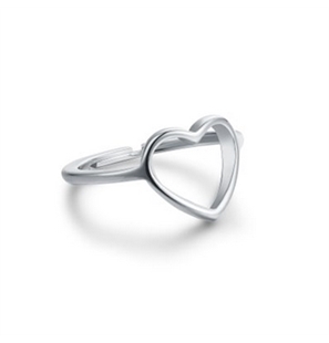 BRAND GIOIELLI GOOD FEELING ANELLO CUORE VUOTO IN ACCIAIO MIS. 15/17