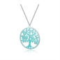BRAND GIOIELLI COLLANA ALBERO DELLA VITA MEDIO CON SMALTO TURCHESE BRAND GIOIELLI COLLANA ALBERO DELLA VITA MEDIO CON SMALTO TURCHESE
