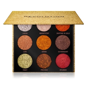 REVOLUTION MAKEUP PALETTE OMBRETTI PRESSED GLITTER MISAD TOUCH