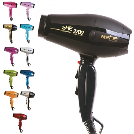 SHE PHON SHF-3700 PROFESSIONALE COMPATTO IN CERAMICA E TORMALINA 2200W