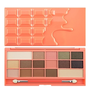 REVOLUTION MAKEUP PALETTE OMBRETTI I HEART REVOLUTION CHOCOLATE AND PEACHES