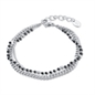 BRAND GIOIELLI LAYERS BRACCIALE TRIPLO FILO CON PERLINE