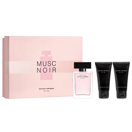 NARCISO RODRIGUEZ COFFRET MUSC NOIR FOR HER EDP 50ML + B/L 50 + S/G 50ML