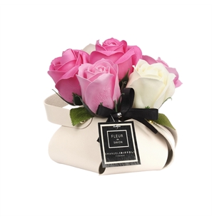 BIFFOLI FIORI SAPONE BOUQUET IN CESTINO ECOPELLE