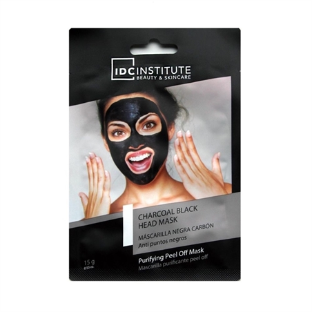 IDC INSTITUTE SKINCARE ESSENTIALS MASCHERA VISO MONOUSO NERA 15GR
