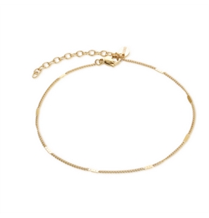 BRAND GIOIELLI MARGARITA CAVIGLIERA CATENA PRESSATA FINISH DORATO