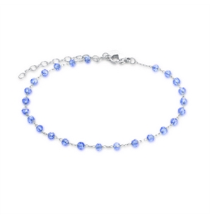 BRAND GIOIELLI MARGARITA CAVIGLIERA CON CRITALLI BLU