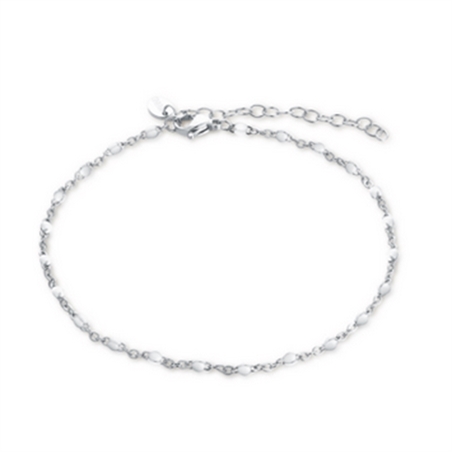 BRAND GIOIELLI MARGARITA CAVIGLIERA SMALTO BIANCO