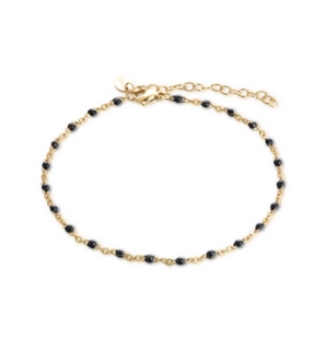 BRAND GIOIELLI MARGARITA CAVIGLIERA DORATA SMALTO NERO
