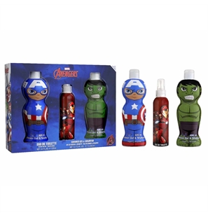MARVEL AVENGERS SET EDT 150ML SG 400ML DI HULK E CAPITAN AMERICA