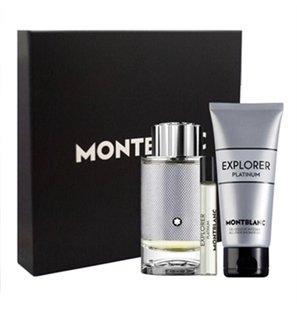 MONTBLANC EXPLORER PLATINUM COFFRET CON EDP 100ML + SG 150ML + 7,5ML