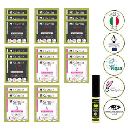 KALENTIN LAMINAZIONE CIGLIA UNA TANTUM 24 MONODOSE + LEMON