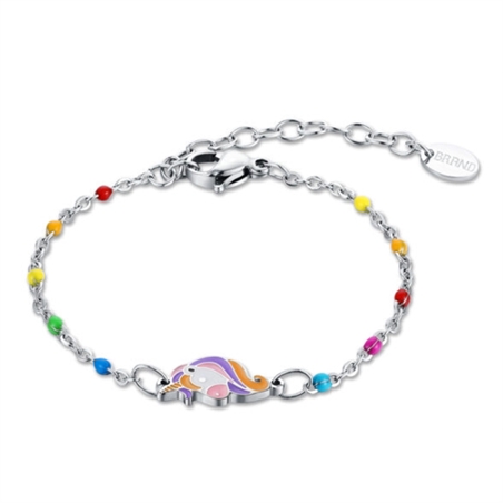 BRAND GIOIELLI INCANTO BRACCIALE ARCOBALENO CON UNICORNO