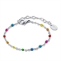 BRAND GIOIELLI INCANTO BRACCIALE CATENA ARCOBALENO