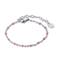 BRAND GIOIELLI INCANTO BRACCIALE CATENA SMALTO ROSA