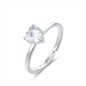 BRAND GIOIELLI ATTIMI ANELLO CUORE CON CRISTALLO BIANCO 15MM BRAND GIOIELLI ATTIMI ANELLO CUORE CON CRISTALLO BIANCO 15MM