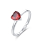 BRAND GIOIELLI ATTIMI ANELLO CUORE CON CRISTALLO ROSSO 15MM