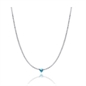 BRAND GIOIELLI ATTIMI COLLANA TENNIS CON CRISTALLO A FORMA DI CUORE BLU BRAND GIOIELLI ATTIMI COLLANA TENNIS CON CRISTALLO A FORMA DI CUORE BLU