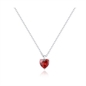 BRAND GIOIELLI ATTIMI COLLANA CON PENDENTE CRISTALLO A FORMA DI CUORE ROSSO BRAND GIOIELLI ATTIMI COLLANA CON PENDENTE CRISTALLO A FORMA DI CUORE ROSSO