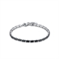 BRAND GIOIELLI METROPOLIS BRACCIALE TENNIS CON CRISTALLI NERI BRAND GIOIELLI METROPOLIS BRACCIALE TENNIS CON CRISTALLI NERI