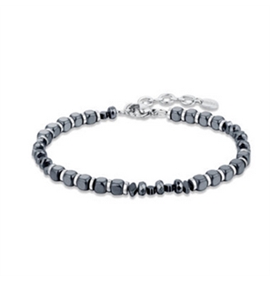 BRAND GIOIELLI METROPOLIS BRACCIALE EMATITE CUBICA E SFACCETTATA