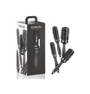 XANITALIA KIT SALON PRO SPAZZOLE TERMICA IN CERAMIC-ION 4PZ