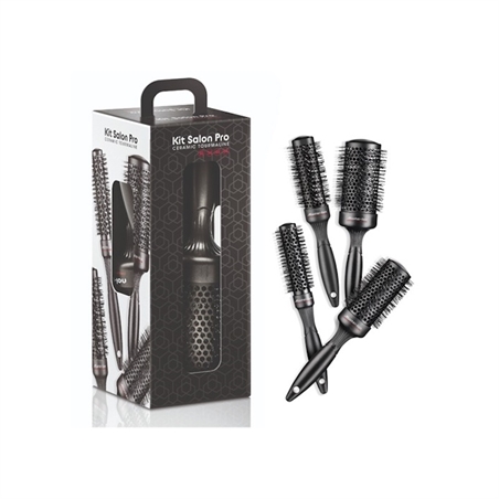 XANITALIA KIT SALON PRO SPAZZOLE TERMICA IN CERAMIC-ION 4PZ