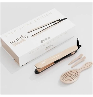 MELCAP ROUND & SLEEK PIASTRA CAPELLI CON SPAZZOLA PIATTA