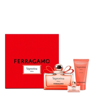 FERRAGAMO SIGNORINA UNICA COFFRET EDP 100ML + BODY LOTION E MINIATURA