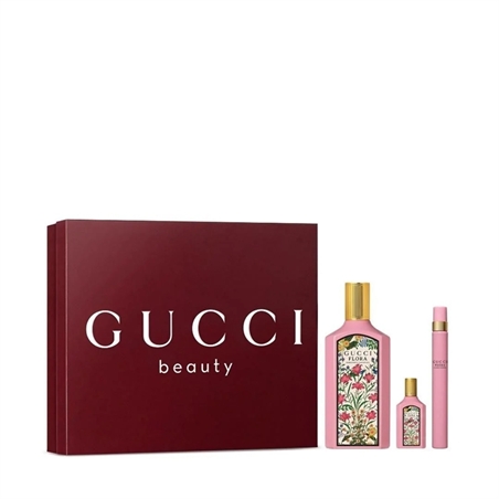 GUCCI FLORA GORGEOUS GARDENIA COFFRET EDP 100ML, EDP 5ML E EDP 10ML