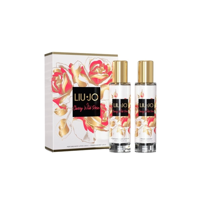 LIU JO CLASSY WILD ROSE SET CON ACQUA PROFUMATA 200ML E BODY LOTION 200ML