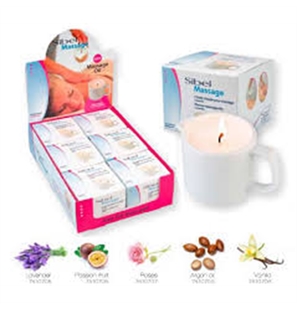 CANDELA CON OLIO MASSAGGIO ALLA VANIGLIA