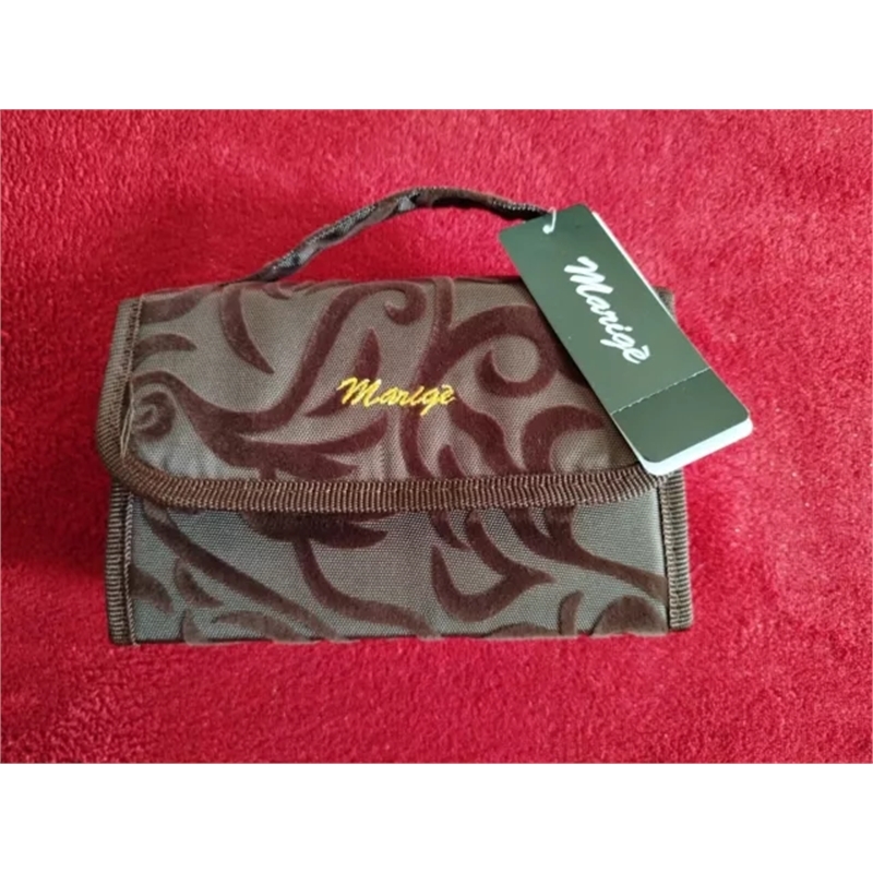 MARIGE' POCHETTE BEAUTY MAKEUP DONNA CON SPECCHIETTO E PORTA PENNELLI
