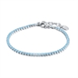 BRAND GIOIELLI BRACCIALE TENNIS TURCHESE 2MM