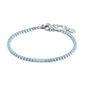 BRAND GIOIELLI BRACCIALE TENNIS TURCHESE 2MM