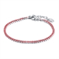 BRAND GIOIELLI BRACCIALE TENNIS ROSSO 2MM