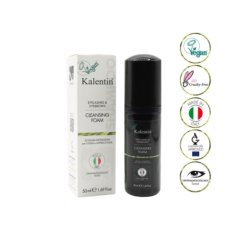 KALENTIN SCHIUMA DETERGENTE VEGANA PER CIGLIA E SOPRACCIGLIA 50 ML