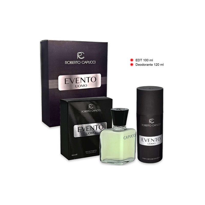 CAPUCCI COFFRET HOMME EVENTO AFTER SHAVE 100ML + DEO