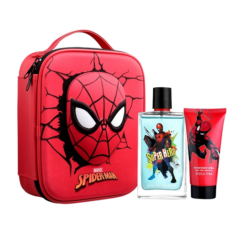 MARVEL SPIDERMAN SET CON ZAINO IN 3D, SHOWER GEL 100ML E EDT 100ML
