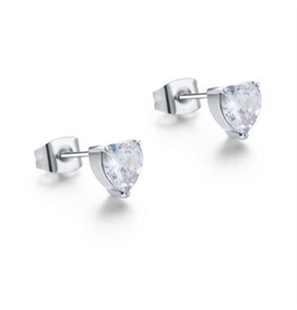 BRAND GIOIELLI ATTIMI ORECCHINI LOBO CUORE BIANCO - 14er016w-1 - 14ER026W-1