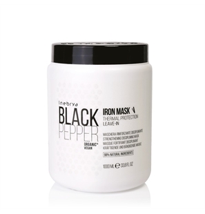 INEBRYA IRON BLACK PEPPER MASCHERA RINFORZANTE IDRATANTE 1000ML - 1026067-1 - INMASKIRON1000-1