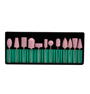 SET 12 PUNTE PER FRESA MANICURE/PEDICURE IN POMICE NATURALE - SET12PUNFREPOMNAT-1 - SET12PUNFREPOMNAT-1