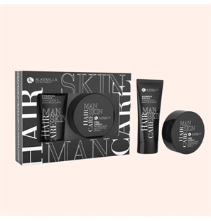 ALKEMILLA SET UOMO CORPO CAPELLI: SHAMPOO DOCCIA 50 ML + CERA CAPELLI 50 ML - 8051414386909-1 - 8051414386909-1