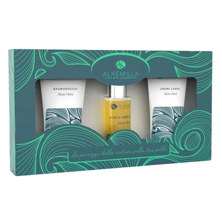 ALKEMILLA SET ALOE VERA: BAGNO DOCCIA 50 ML+ CREMA CORPO 50 ML + ACQUA PROF. 30 ML - 8051414386930-1 - 8051414386930-1