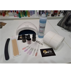 KIT ACRY FIBER COMPLETO CON LAMPADA A LED UV 48W - KITACRYFIBUV48W-1 - KITACRYFIBUV48W-1