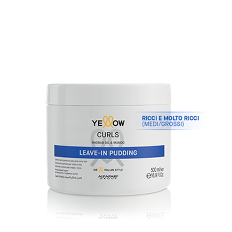 ALFAPARF YELLOW CURLS LEAVE IN PUDDING CREMA 500ML