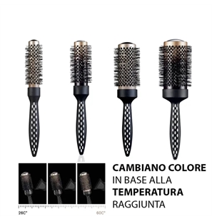 SPAZZOLA TERMICA IN CERAMICA E CARBONIO INFUSA IN OLIO DI ARGAN DIAM. 25 MM - 5412058179075 - 401.532
