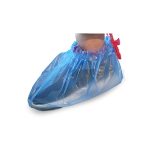 COPRISCARPE MONOUSO CALZARI HDPE AZZURRO CON LACCIO CONF. 50 PZ