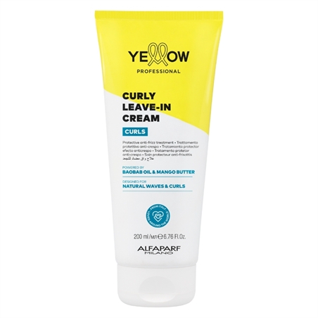 ALFAPARF YELLOW CURLS LEAVE IN CREMA IDRATA E DEFINISCE I RICCI 200 ML
